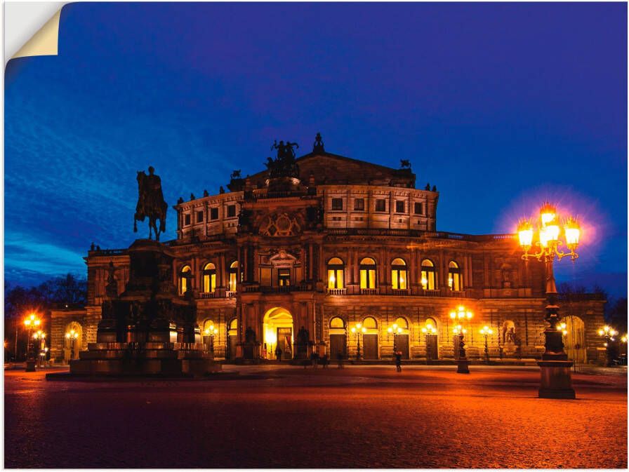 Artland Wandfolie Dresden Semperoper na zonsondergang