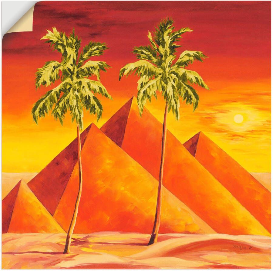 Artland Wandfolie Piramiden met palmen