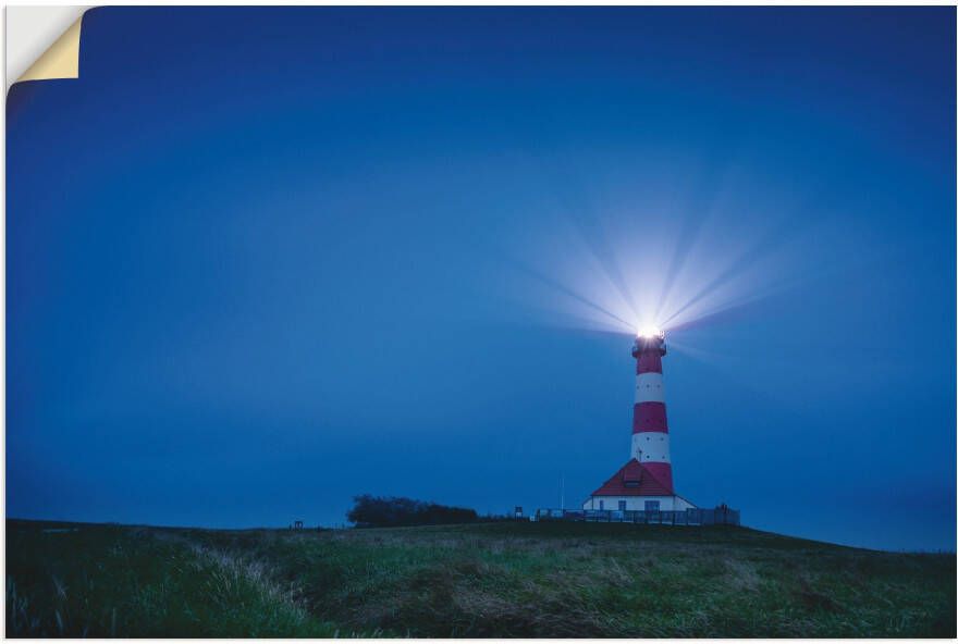 Artland Wandfolie Vuurtoren Westerheversand s avonds