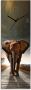 Artland Wandklok Een olifant loopt op de weg optioneel verkrijgbaar met kwarts- of radiografisch uurwerk geruisloos zonder tikkend geluid - Thumbnail 1