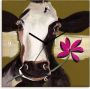 Artland Wandklok Gelukkige koe I optioneel verkrijgbaar met kwarts- of radiografisch uurwerk geruisloos zonder tikkend geluid - Thumbnail 1