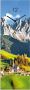 Artland Wandklok Glazen klok Alpen bergen Santa Maddalena optioneel verkrijgbaar met kwarts- of radiografisch uurwerk geruisloos zonder tikkend geluid - Thumbnail 1