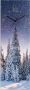 Artland Wandklok Glazen klok dennenbos in de sneeuw optioneel verkrijgbaar met kwarts- of radiografisch uurwerk geruisloos zonder tikkend geluid - Thumbnail 1