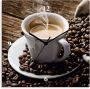 Artland Wandklok Hete koffie hete koffie optioneel verkrijgbaar met kwarts- of radiografisch uurwerk geruisloos zonder tikkend geluid - Thumbnail 1