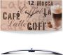 Artland Wandklok Koffie latte macchiato 3d-look geschulpt met kwarts- of radiografisch uurwerk verschillende maten - Thumbnail 1