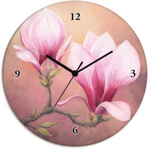 Artland Wandklok Late magnolia naar keuze met kwarts- of radiografisch uurwerk geluidloos zonder tikkende geluiden
