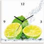 Artland Wandklok Limoen Met spatwater optioneel verkrijgbaar met kwarts- of radiografisch uurwerk geruisloos zonder tikkend geluid - Thumbnail 1