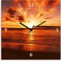 Artland Wandklok Mooie zonsondergang strand optioneel verkrijgbaar met kwarts- of radiografisch uurwerk geruisloos zonder tikkend geluid - Thumbnail 1