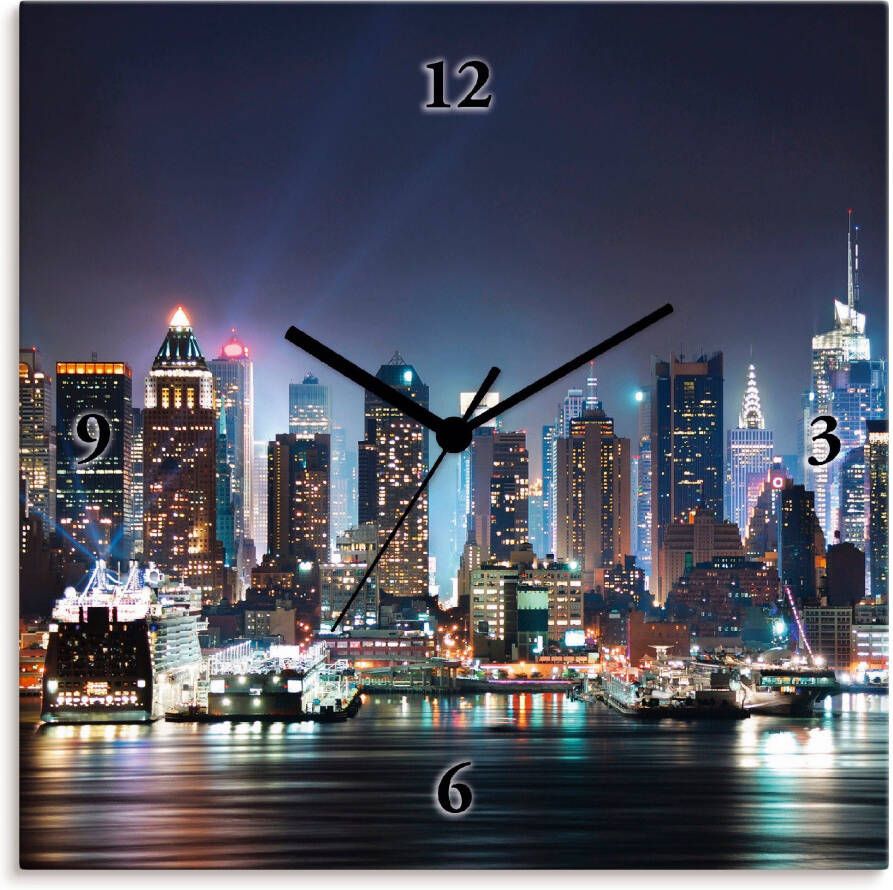 Artland Wandklok New York City Times Square optioneel verkrijgbaar met kwarts- of radiografisch uurwerk geruisloos zonder tikkend geluid