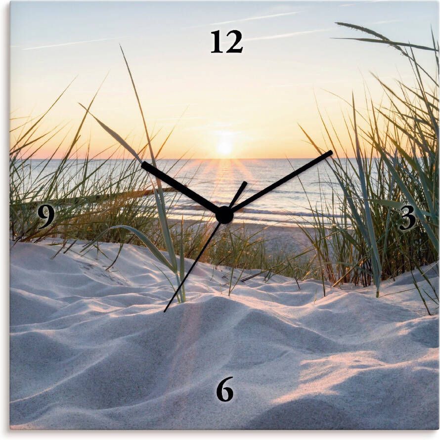 Artland Wandklok Oostzeestrand optioneel verkrijgbaar met kwarts- of radiografisch uurwerk geruisloos zonder tikkend geluid