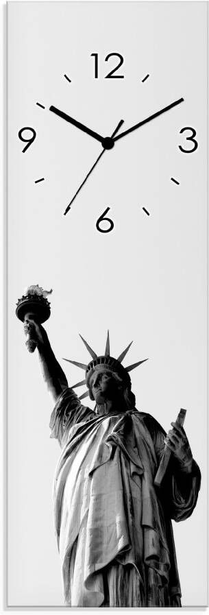 Artland Wandklok Vrijheidsbeeld New York optioneel verkrijgbaar met kwarts- of radiografisch uurwerk geruisloos zonder tikkend geluid