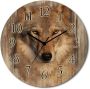 Artland Wandklok Wolf optioneel verkrijgbaar met kwarts- of radiografisch uurwerk geruisloos zonder tikkend geluid - Thumbnail 1