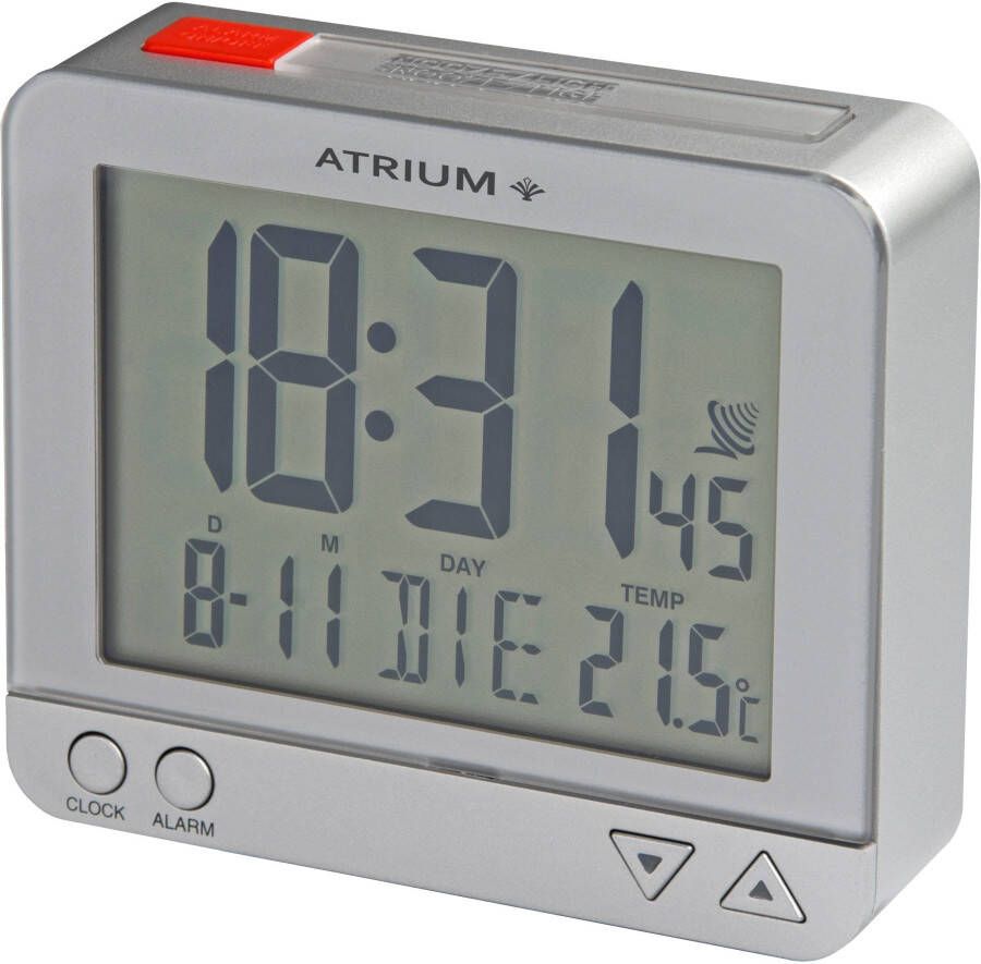 Atrium Radiografische wekker A760-19 Digitale wekker quartz wekker binnentemperatuur slaapkamer