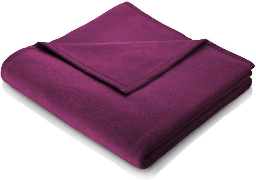 BIEDERLACK Deken Cotton Home in uni design knuffeldeken