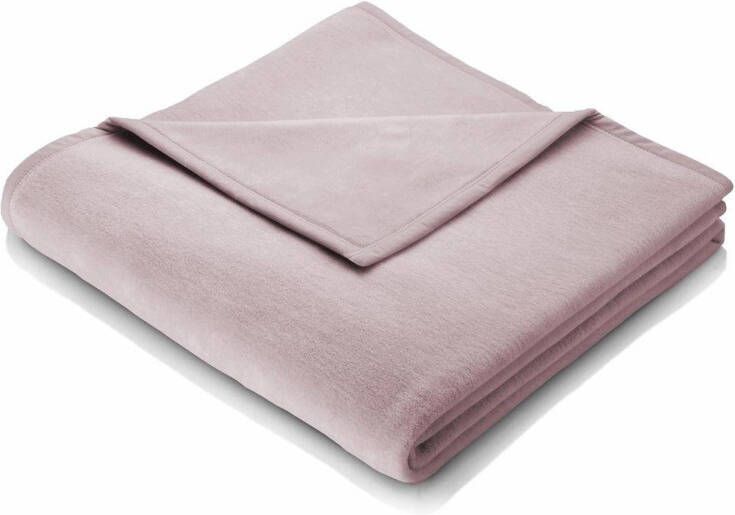BIEDERLACK Deken Cotton Home in uni design knuffeldeken