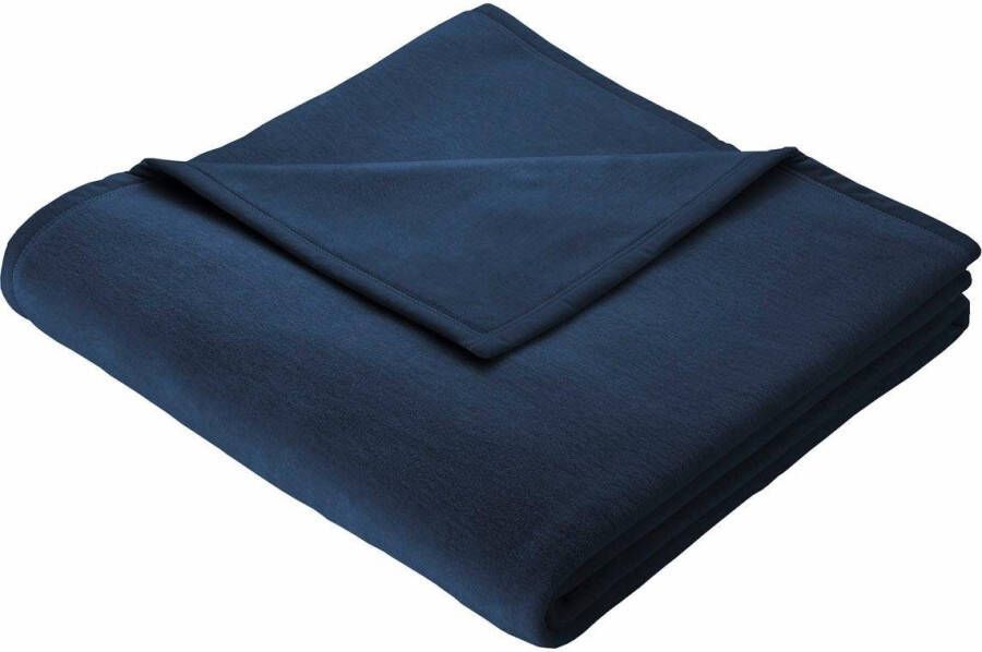 BIEDERLACK Deken Cotton Home in uni design knuffeldeken