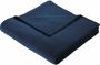 BIEDERLACK Deken Cotton Home in uni design knuffeldeken - Thumbnail 1