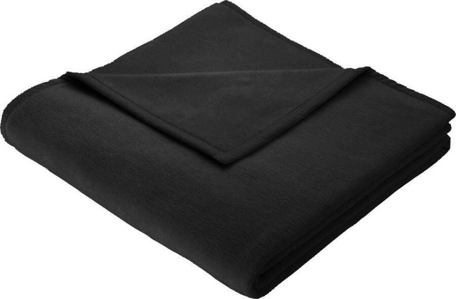 BIEDERLACK Deken Cotton Home in uni design knuffeldeken