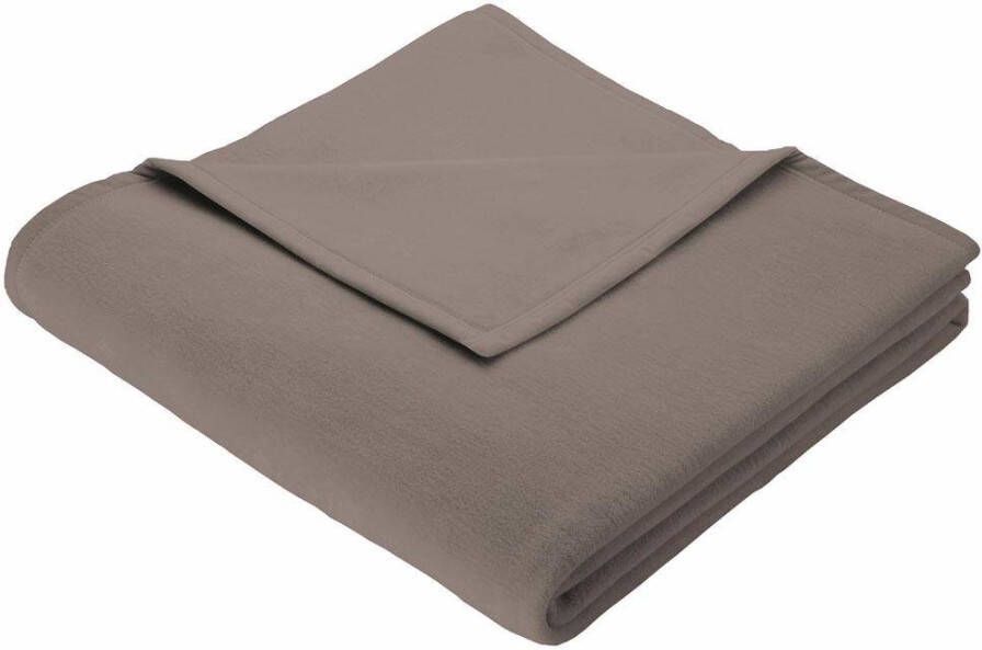 BIEDERLACK Deken Cotton Home in uni design knuffeldeken