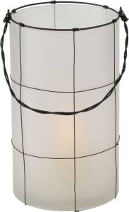 BOLTZE Windlicht Ipura van glas & ijzer (1 stuk)