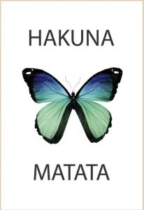 Bönninghoff Artprint met lijst Hakuna Matata (1 stuk)