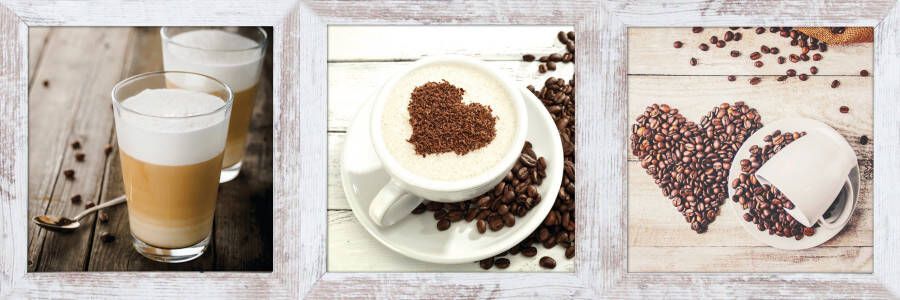 Bönninghoff Artprint met lijst Koffievariaties set van 3 (1 stuk)