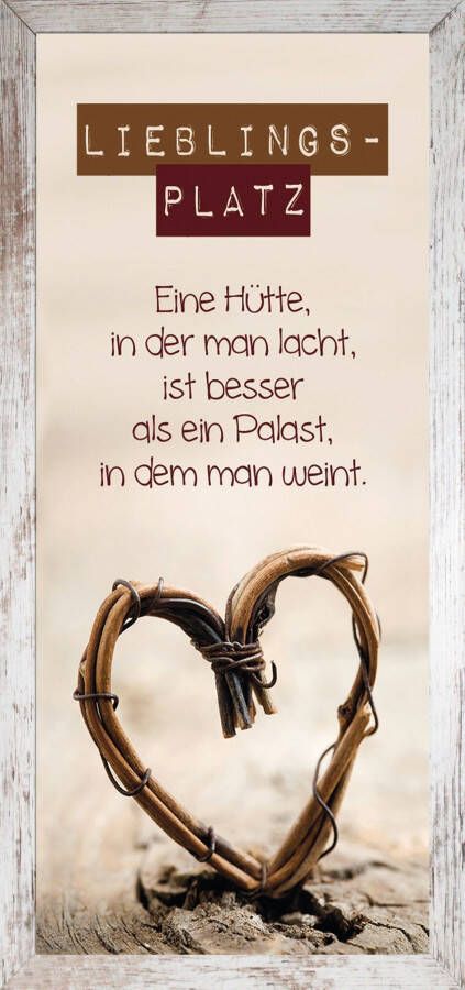 Bönninghoff Artprint met lijst Lievelingsplekje (1 stuk)
