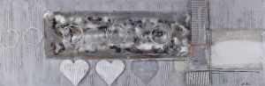 Bönninghoff Olieverfschilderij harten met de hand gemaakt (1 stuk)