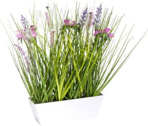 Botanic-Haus Kunstbloem Veldbloemen in een kunststof pot