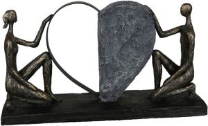 Casablanca by Gilde Decoratief figuur Sculptuur 'Affair of the Heart' (1 stuk)