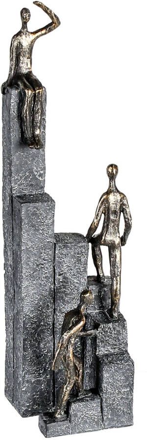 Casablanca by Gilde Decoratief figuur Sculptuur Climbing bronskleurig grijs (1 stuk)