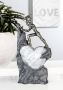 Casablanca by Gilde Decoratief figuur Sculptuur Heart bronskleurig grijs Decoratief object hoogte 37 cm motief hart met teksthanger woonkamer (1 stuk) - Thumbnail 1