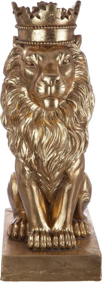 Casablanca by Gilde Decoratief figuur Sculptuur leeuw goud (1 stuk)