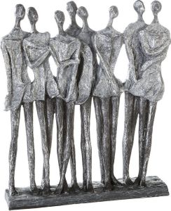 Casablanca by Gilde Decoratief figuur Sculptuur meidenavond antiek zilver Decoratief object hoogte 34 cm antiek-finish met teksthanger woonkamer (1 stuk)