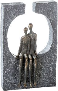 Casablanca by Gilde Decoratief figuur Sculptuur paarsgewijs samenzijn Decoratief object hoogte 28 cm paartje met teksthanger woonkamer (1 stuk)