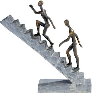Casablanca by Gilde Decoratief figuur Sculptuur Staircase Decoratief object hoogte 28 cm met teksthanger woonkamer (1 stuk)