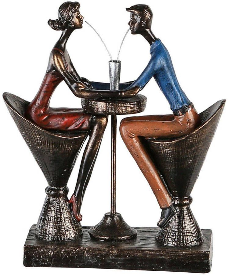 Casablanca by Gilde Decoratief figuur Sculptuur 'Table for two' (1 stuk)