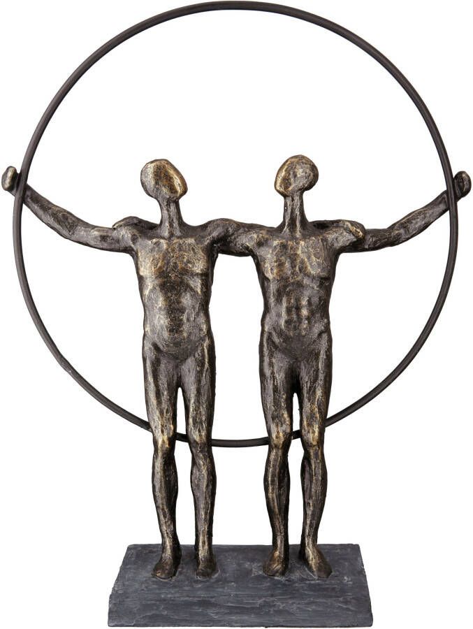 Casablanca by Gilde Decoratief figuur Sculptuur two men (1 stuk)