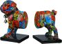 Casablanca by Gilde Dierfiguur Boekensteun set van 2 Mops Street Art (1 stuk) - Thumbnail 1