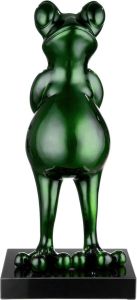 Casablanca by Gilde Dierfiguur Sculptuur Frog op marmeren voetstuk (1 stuk)