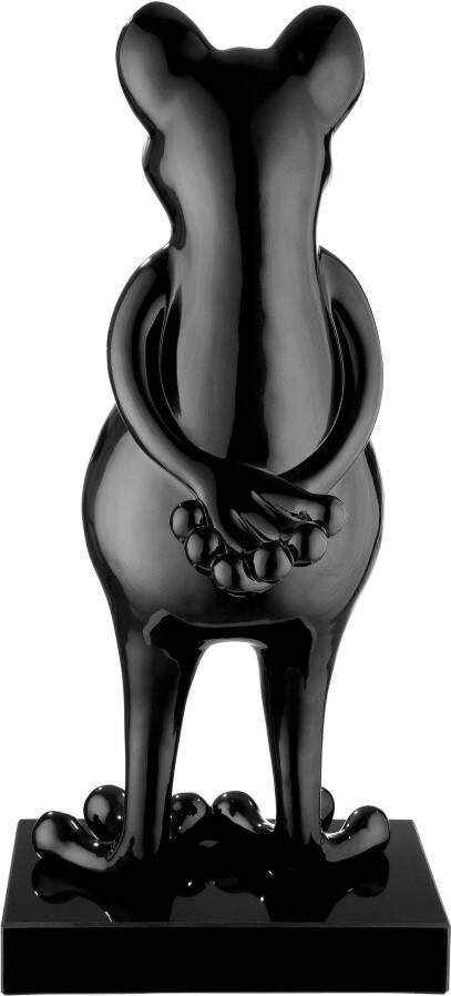 Casablanca by Gilde Dierfiguur Sculptuur Kikker zwart (1 stuk)