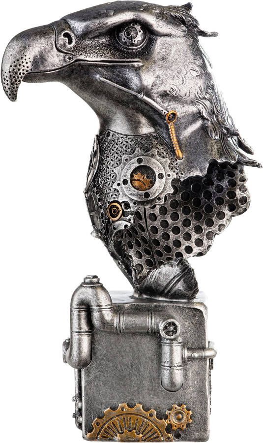 Casablanca by Gilde Dierfiguur Sculptuur Steampunk Eagle met koperkleurige elementen (1 stuk)