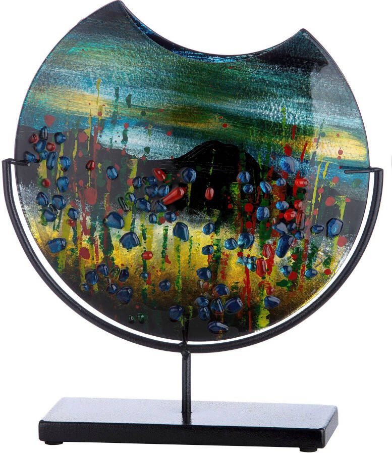 Casablanca by Gilde Siervaas Dali hoogte ca. 37 cm decoratieve vaas van glas decoratieobject (1 stuk)