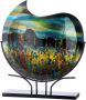Casablanca by Gilde Siervaas Dali hoogte ca. 47 5 cm decoratieve vaas van glas decoratieobject (1 stuk) - Thumbnail 1