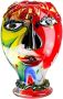 Casablanca by Gilde Tafelvaas Gezichtvaas Andrew meerkleurig H.29 cm (1 stuk) - Thumbnail 1
