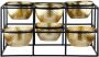 Casablanca by Gilde Waxinelichthouder 6-delige theelichthouder Frame H.14 cm (1 stuk) - Thumbnail 1