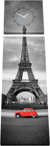 Conni Oberkircher´s Wanddecoratie Parijs stad met decoratieve klok eiffeltoren auto bezienswaardigheden (set)