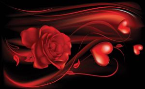 Consalnet Fotobehang Abstract roos hart