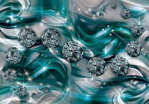 Consalnet Vliesbehang Diamant abstractie verschillend motiefformaten voor de keuken