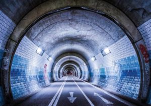 Consalnet Vliesbehang Tunnel in verschillende maten